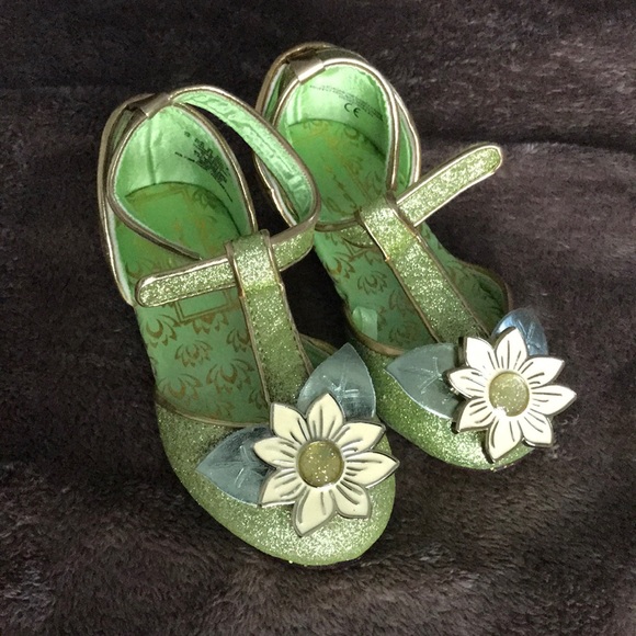 NWT Disney Store Tiana Costume Shoes 7//8,9//10,11//12,13//1,2//3 Princess